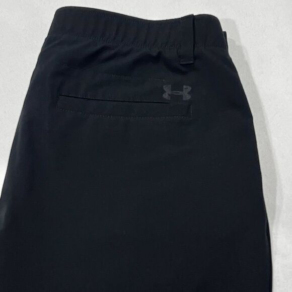 Under Armour Mens Black Performance Casual Golf Stretch Pants Sz 38X32 (36X30) - Picture 1 of 12
